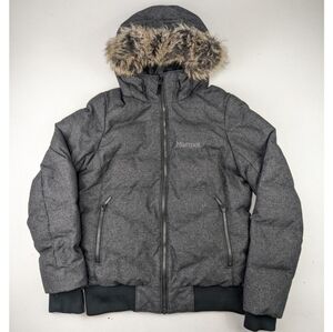 🫟 Marmot - Women's Black/Gray Williamsburg Down Coat, Winter Jacket - Sz M